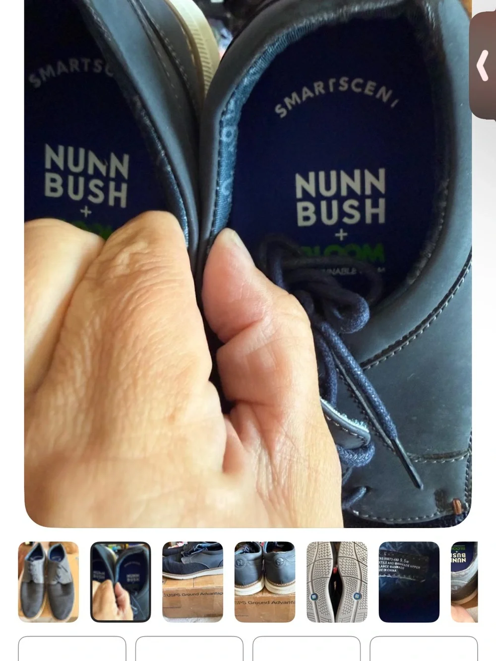 Nunn Bush Men's Navy and Dark Gray Chukka Boots
